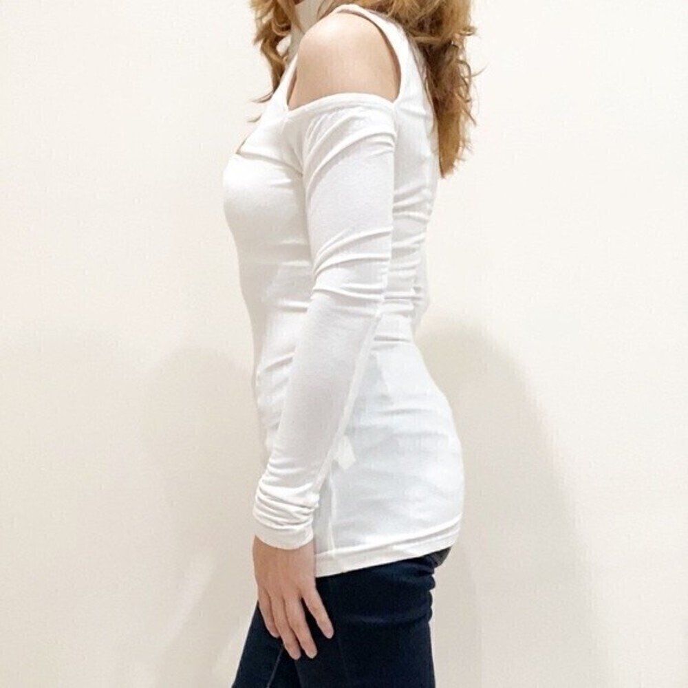 Urban Heritage Cold Shoulder Stretch‎ Top Small - Picture 4 of 7